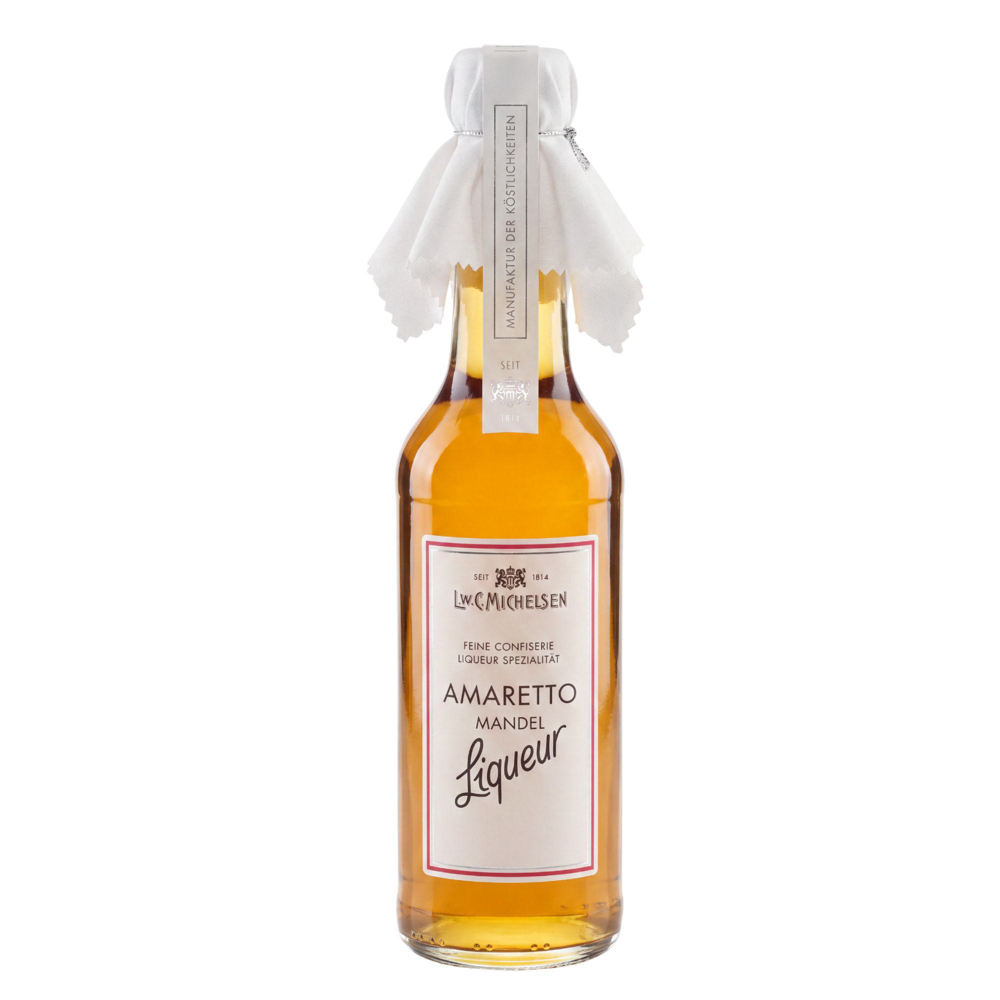 L.W.C. Michelsen Amaretto Mandel Liqueur mit Stoffhaube