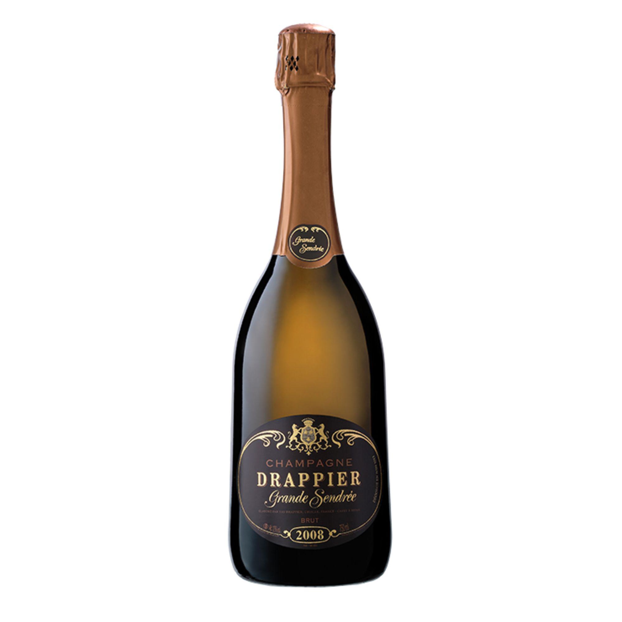Champagne Drappier Grande Sendrée Brut 2012, 0,75 l Flasche mit kupferfarbenem Etikett