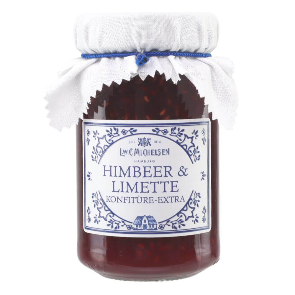 Landhaus Himbeer & Limette Konfitüre: Unsere Himbeer & Limette Konfitüre vereint die Frische saftiger Himbeeren mit der...