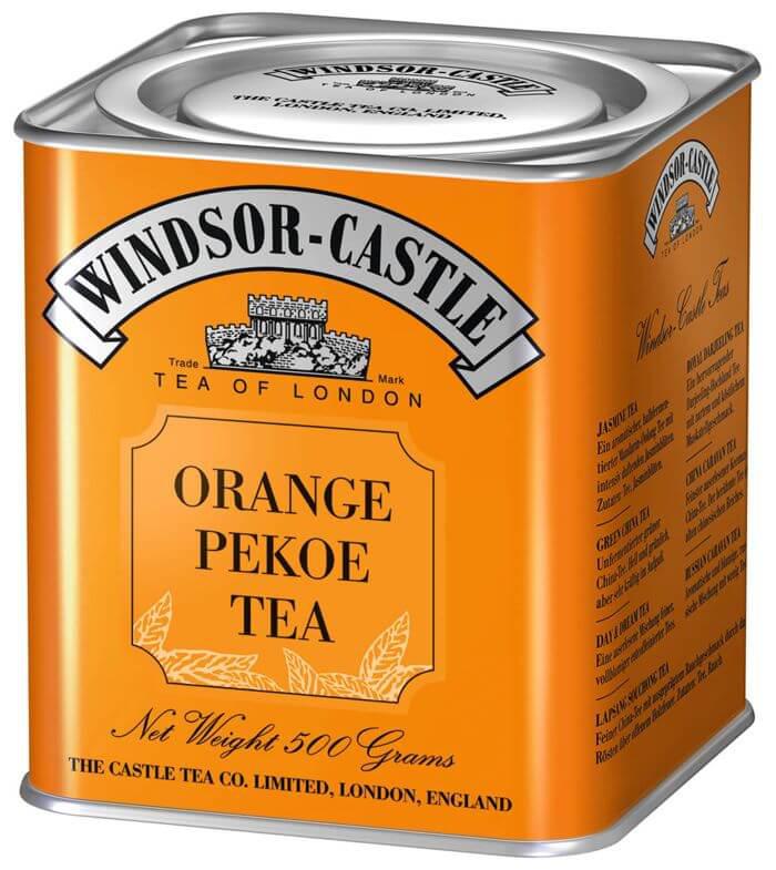 Windsor-Castle: Orange Pekoe Tea 500g Dose: Entdecken Sie den Windsor-Castle Orange Pekoe Tea in der 500g Dose – ein wahrer...