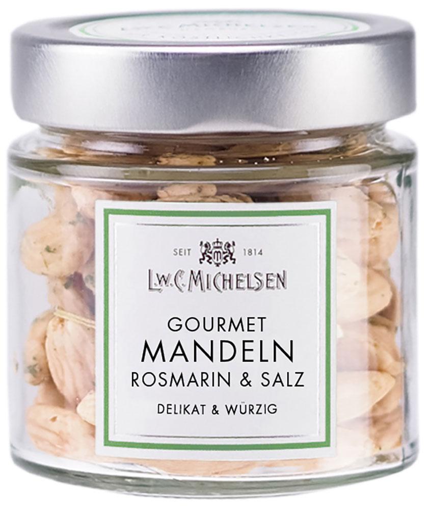 Gourmet-Mandeln mit Rosmarin & Salz: Tauchen Sie ein in die Welt der exquisiten Genüsse mit unseren Gourmet-Mandeln,...