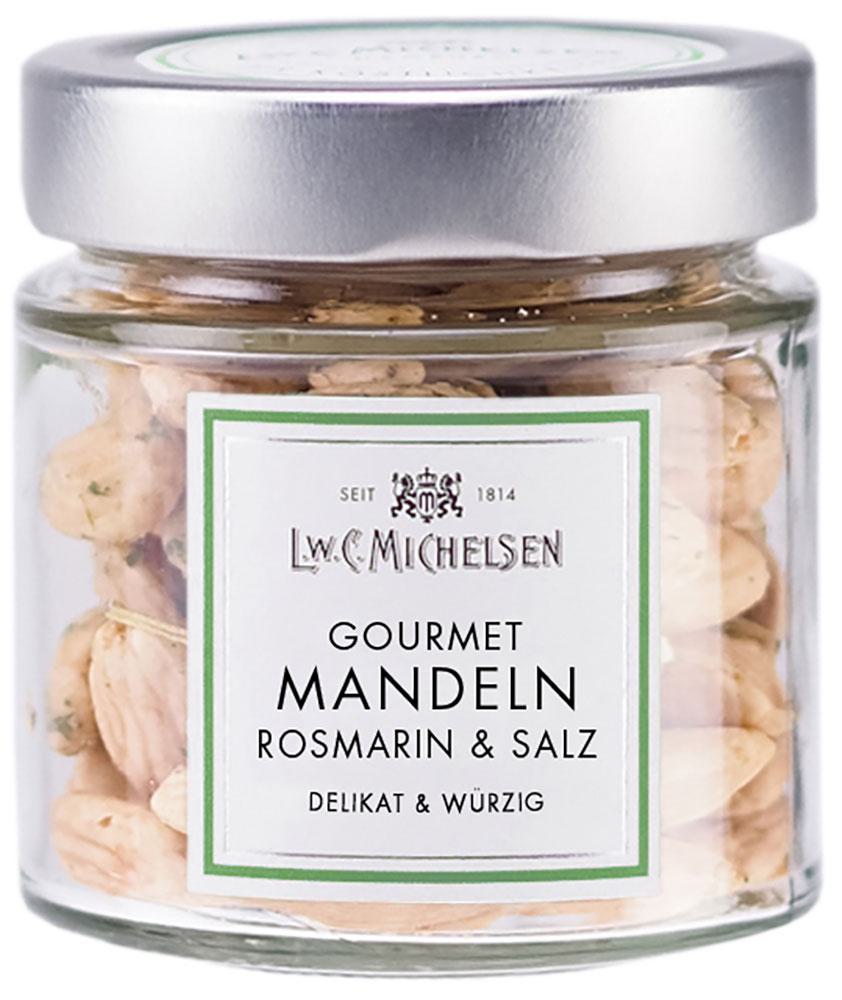 Gourmet-Mandeln mit Rosmarin & Salz: Tauchen Sie ein in die Welt der exquisiten Genüsse mit unseren Gourmet-Mandeln,...