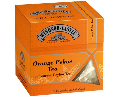 Windsor-Castle: Orange Pekoe Tea 18 Pyramiden-Beutel