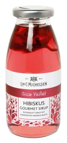 Gourmet-Sirup mit Hibiscus-Blüte